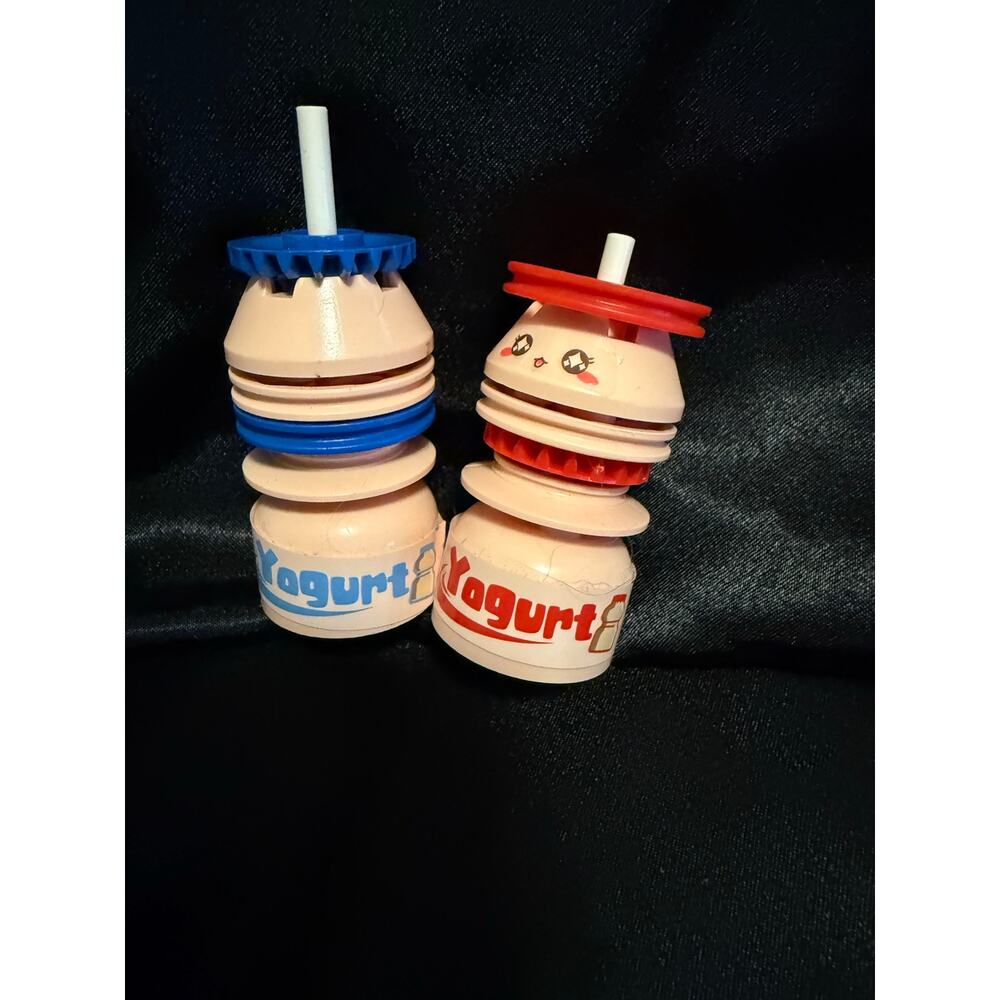 QMAN little yogurt drink building blocks set kawaii cute faces